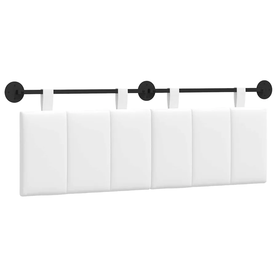 Tête de lit suspendue Blanc Tissu - 2