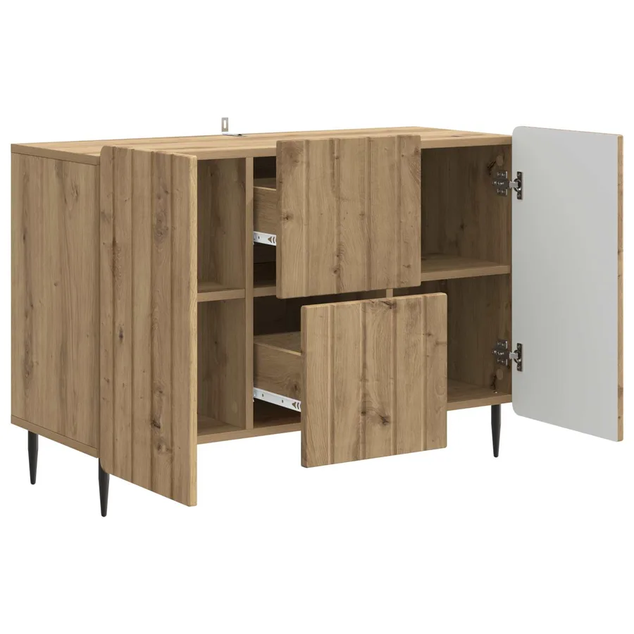 Buffet Chêne artisanal 89 x 34,5 x 62 cm Bois d'ingénierie - 5