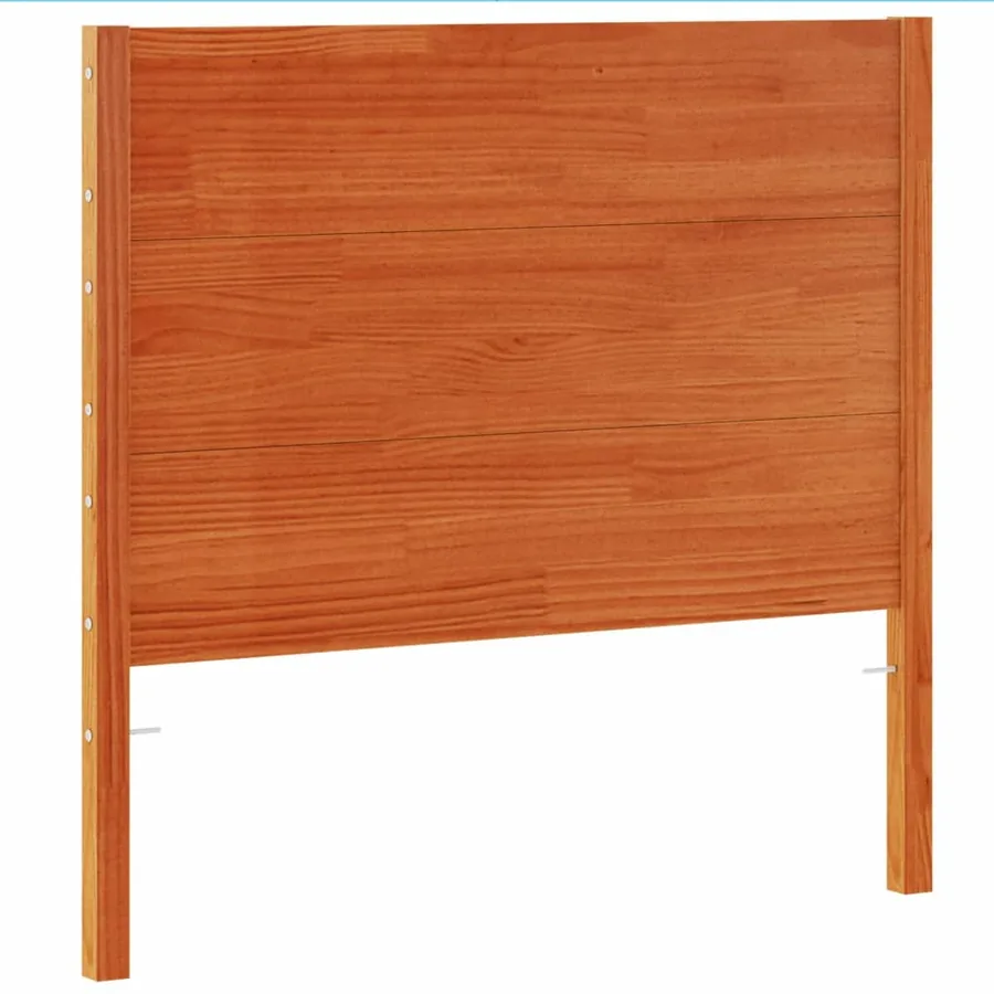 Tête de lit cire marron 100 cm bois massif de pin - 2