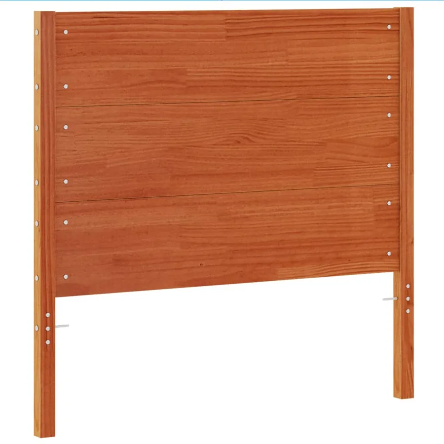 Tête de lit cire marron 100 cm bois massif de pin - 6