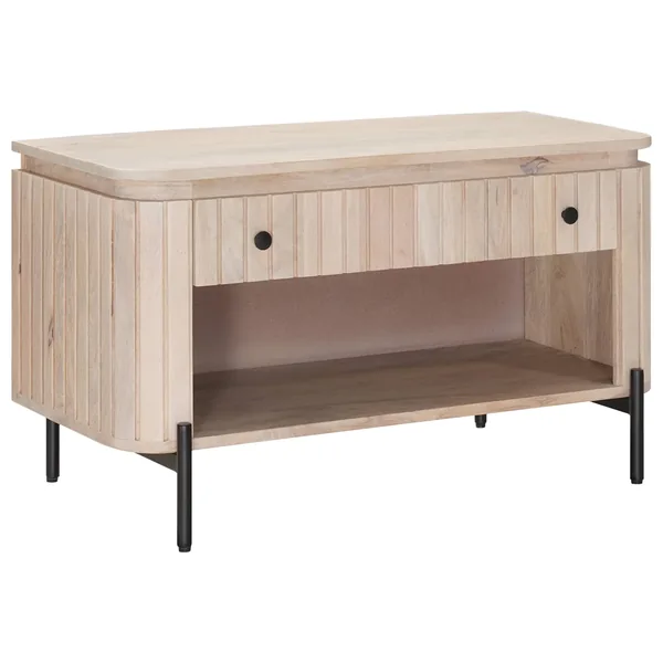 Banc à chaussures avec tiroir avec étagère 85 x 37 x 48 cm