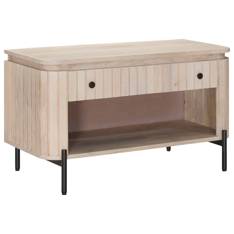 Banc à chaussures avec tiroir avec étagère 85 x 37 x 48 cm - 3