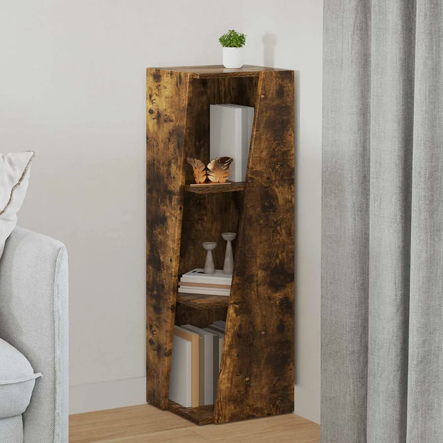 Étagère latérale Chêne fumé 33 x 32 x 100,5 cm