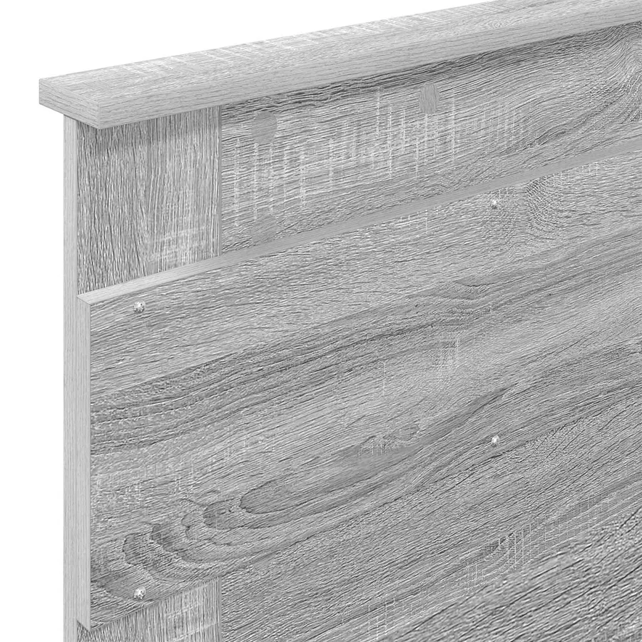 Lit de Rangement Gris Sonoma 90 x 190 cm Bois d'ingénierie - 12