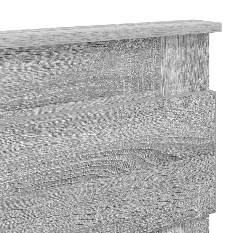 Cadre de lit Gris Sonoma 150 x 200 cm Bois de pin massif - 11