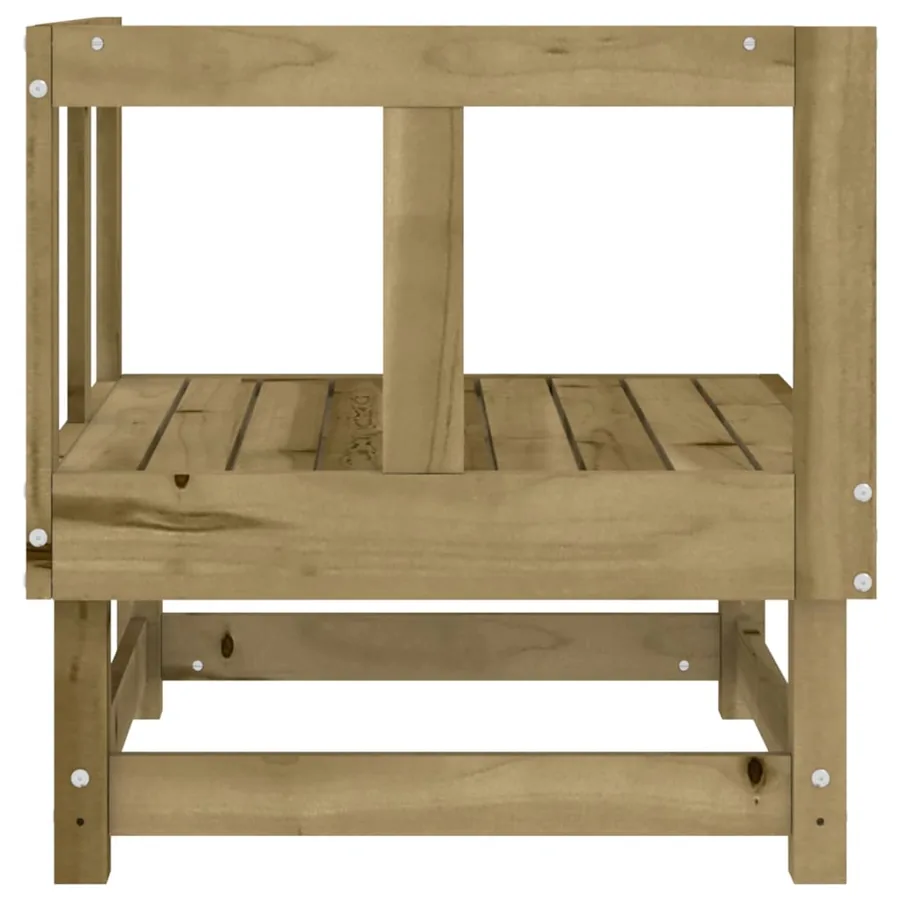 Canapés d'angle de jardin 2 pcs bois de pin imprégné - 6