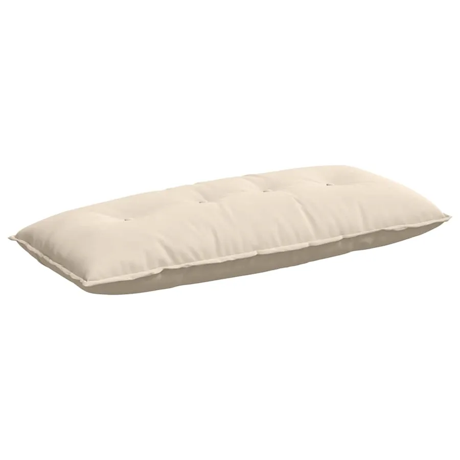 Coussin de Dos Beige 120 x 50 cm Tissu en microfibre - 2