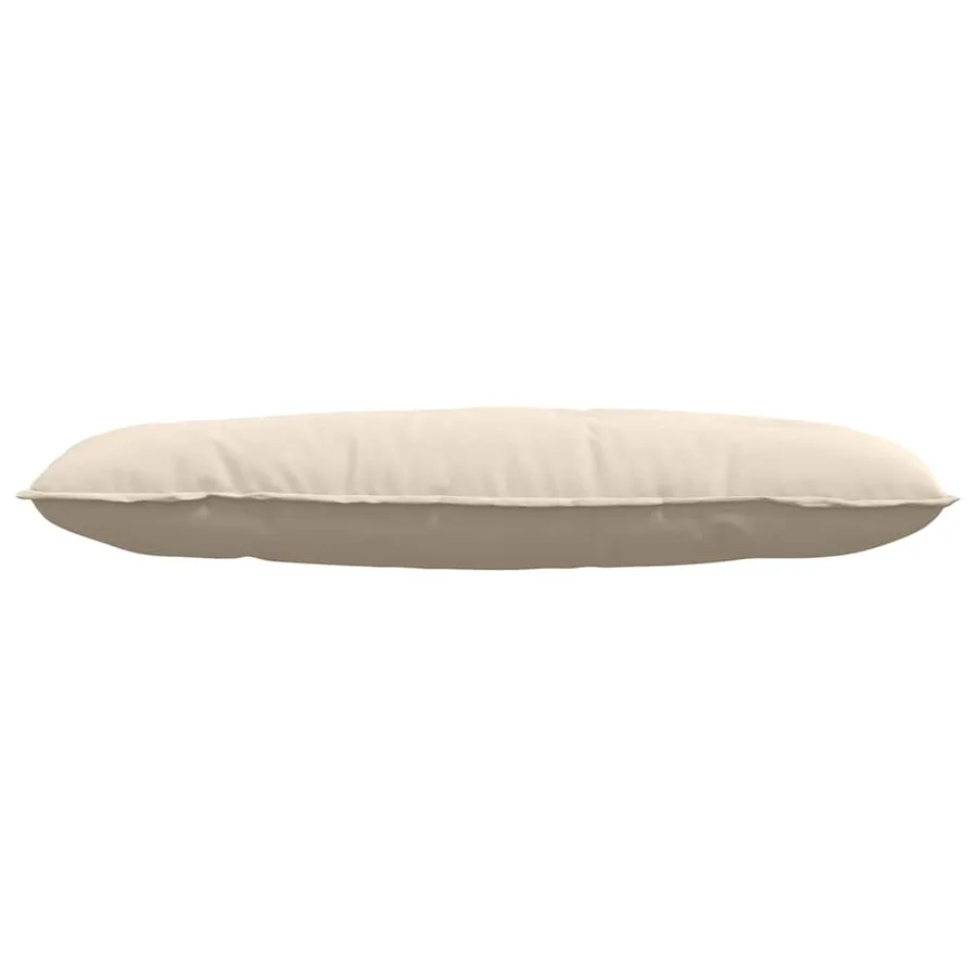 Coussin de Dos Beige 120 x 50 cm Tissu en microfibre - 5