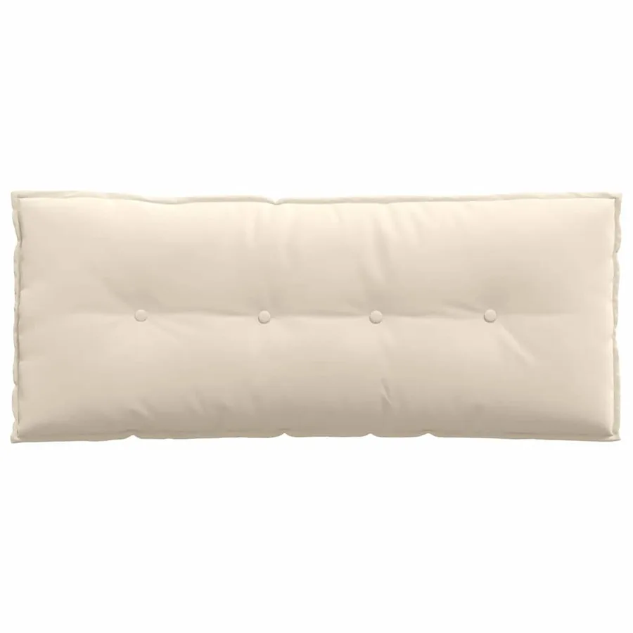 Coussin de Dos Beige 120 x 50 cm Tissu en microfibre - 6
