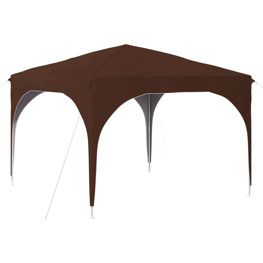 Tente de fête pop-up 290 x 290 x 245 cm Marron - 2