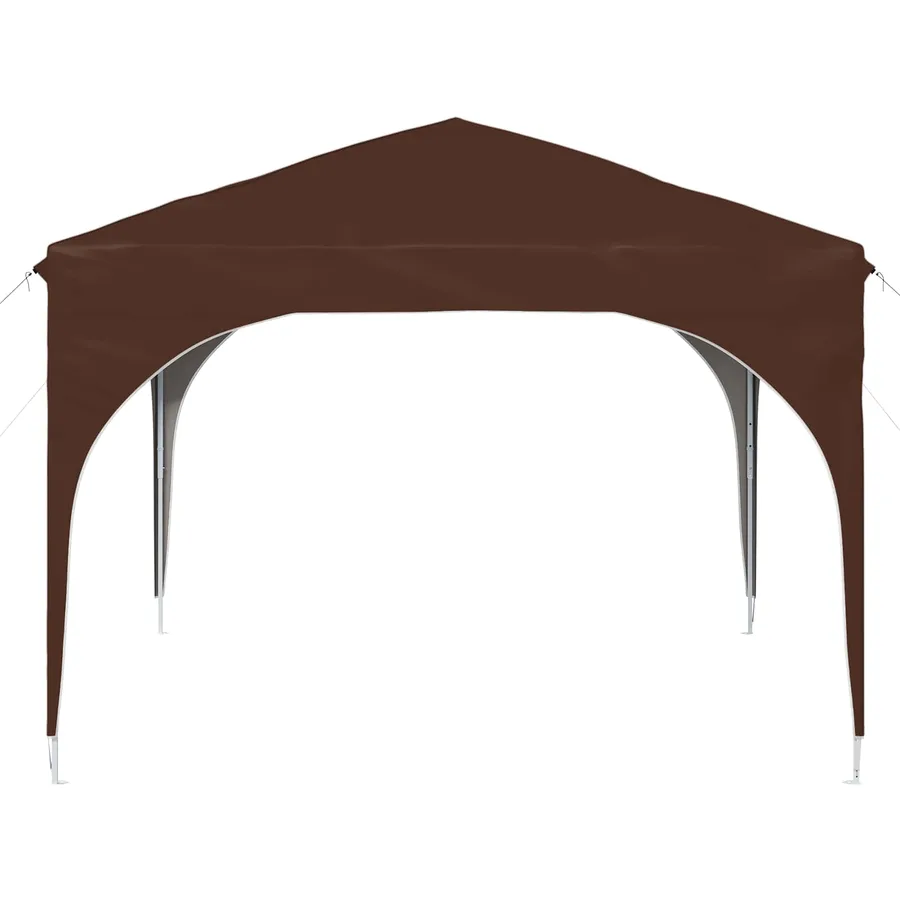 Tente de fête pop-up 290 x 290 x 245 cm Marron - 6