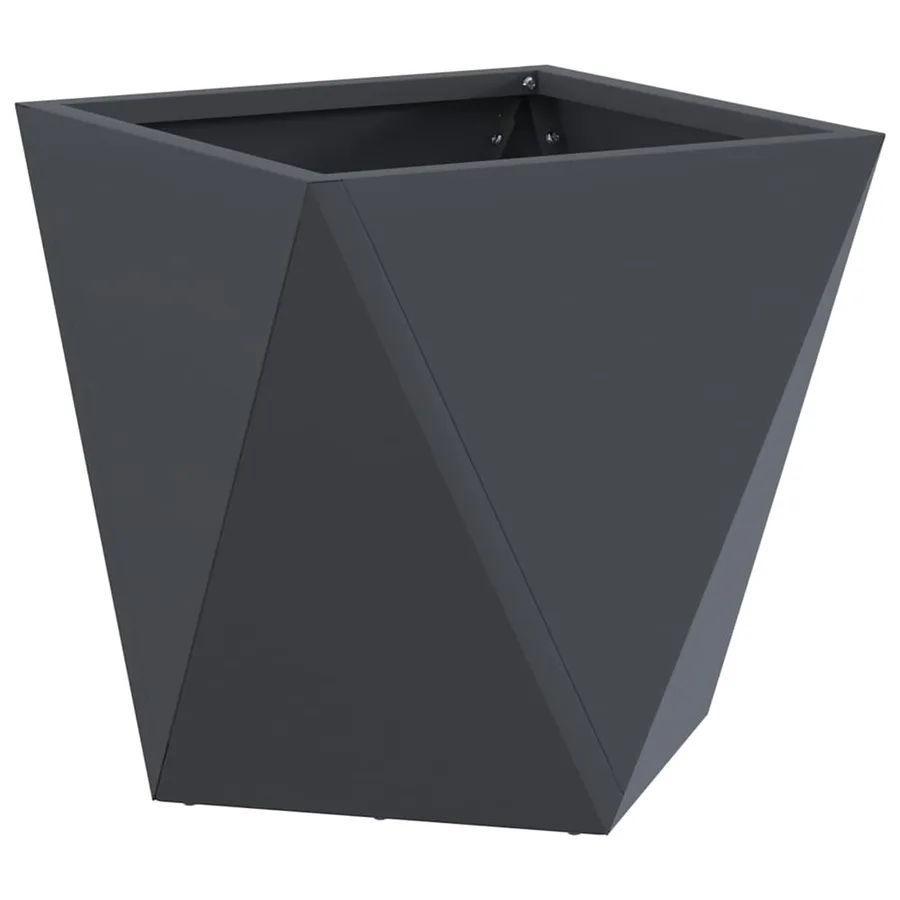 Jardinière 2 pc Anthracite 30 x 30 x 30 cm Acier - 5