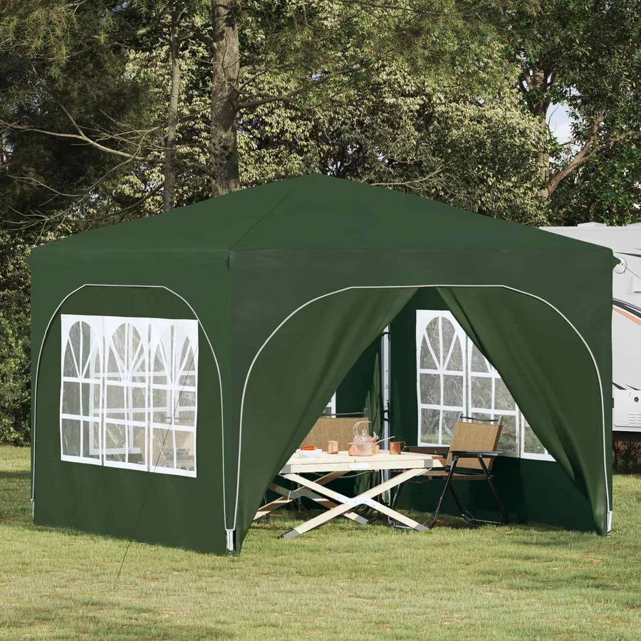 Tente de fête pop-up 290 x 290 x 245 cm Vert