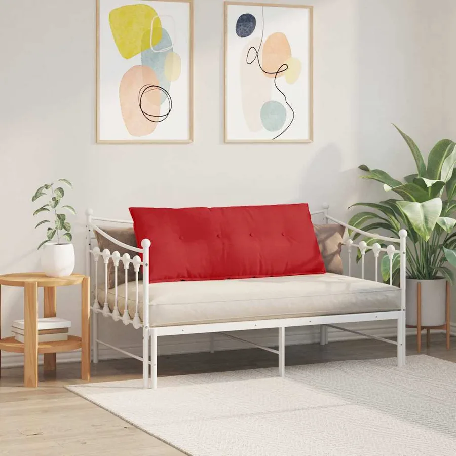 Coussin de Dos Rouge 120 x 19 x 50 cm tissu - 4