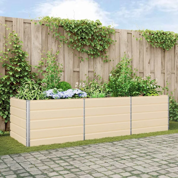 Jardinière Ivoire 290 x 100 x 75 cm Acier galvanisé