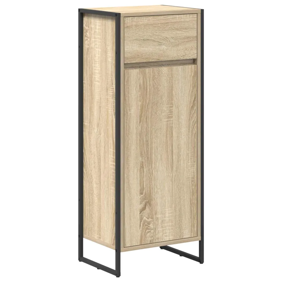 Ensemble de mobilier de salle de bain avec tiroir Chêne Sonoma - 7