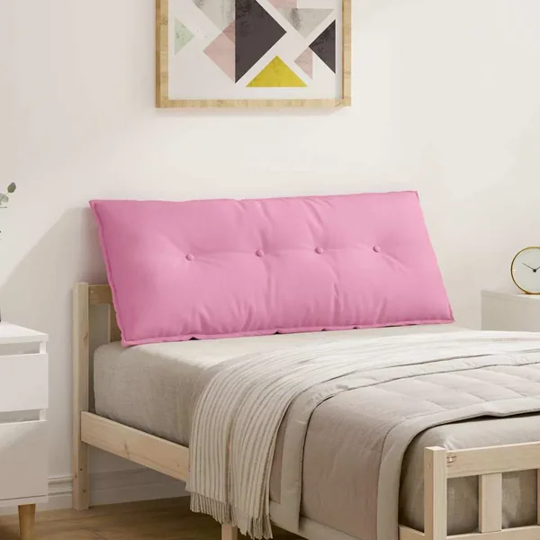 Coussin de Dos Rose 120 x 19 x 50 cm tissu