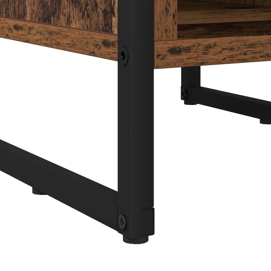 Table de chevet 2 pcs Bois Ancien 39.5 x 30 x 50 cm - 8