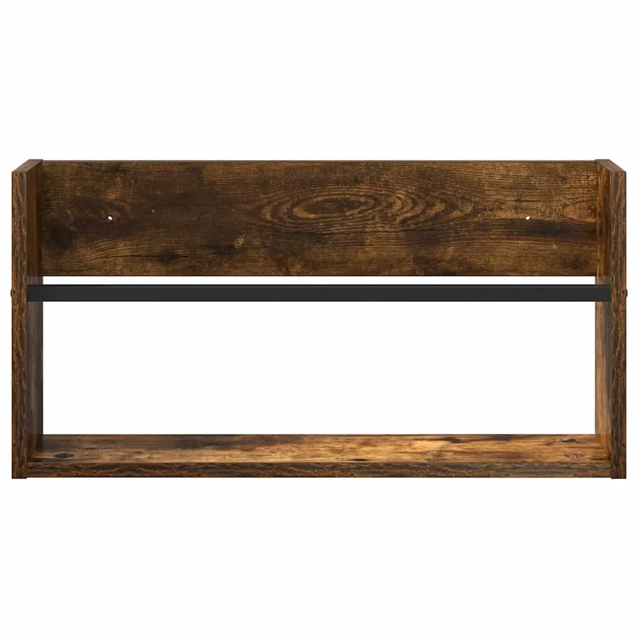 Étagère à magazines avec étagère Chêne fumé 60 x 12 x 30 cm - 5