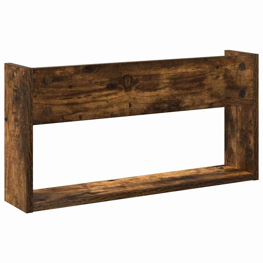 Étagère à magazines avec étagère Chêne fumé 60 x 12 x 30 cm - 7
