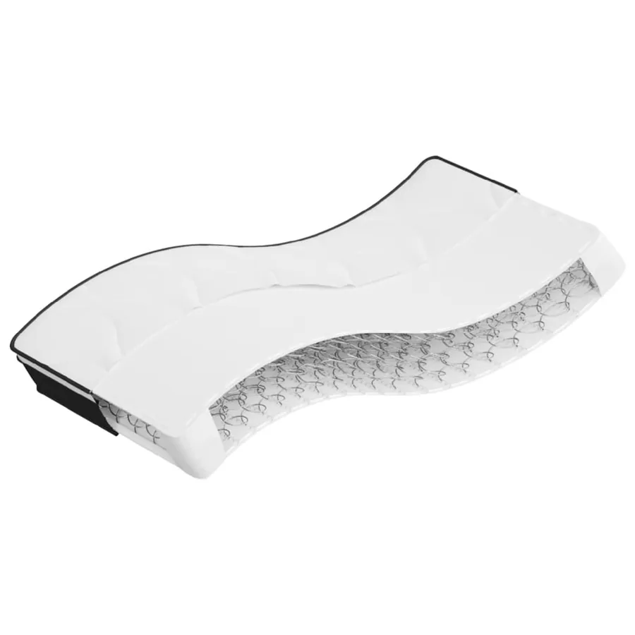 Matelas à ressorts Bonnell Moyen 80 x 200 cm Blanc - 2