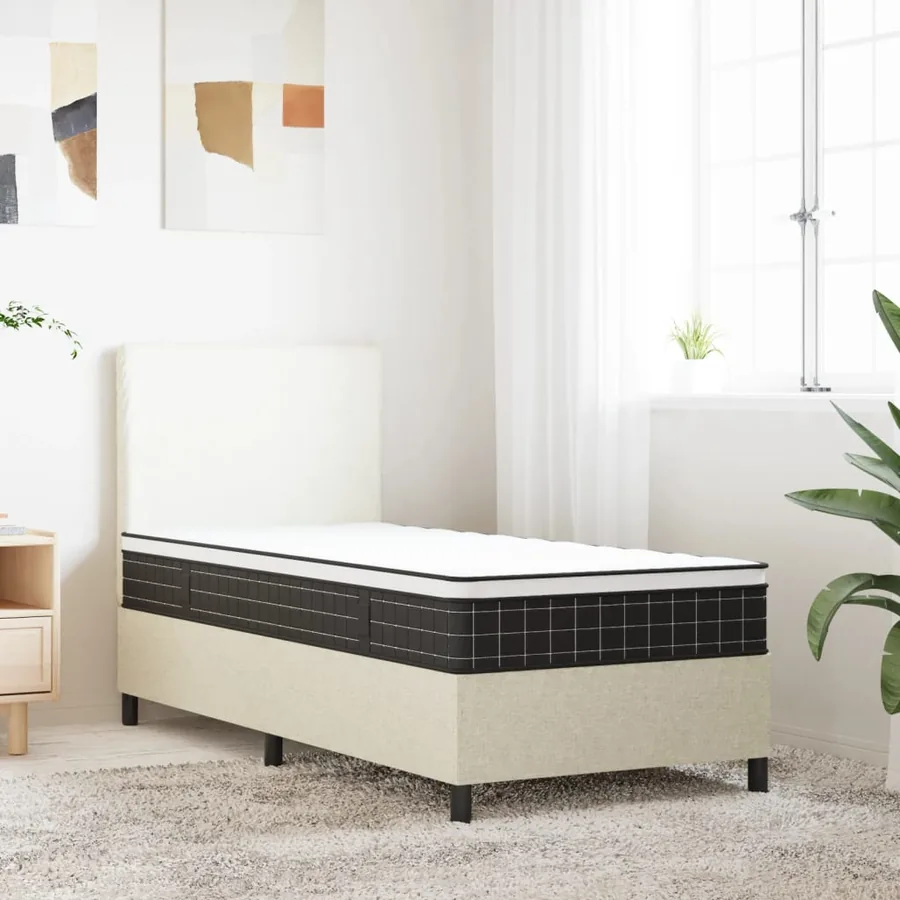 Matelas à ressorts Bonnell Moyen 80 x 200 cm Blanc - 3