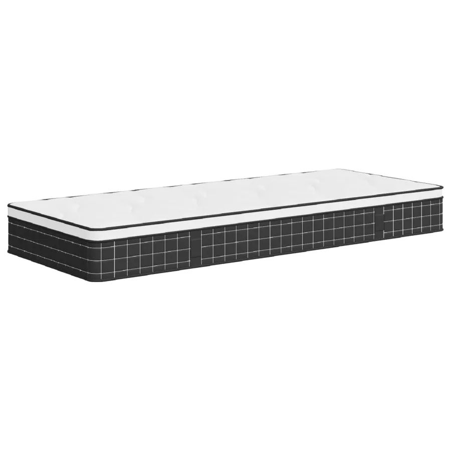 Matelas à ressorts Bonnell Moyen 80 x 200 cm Blanc - 4