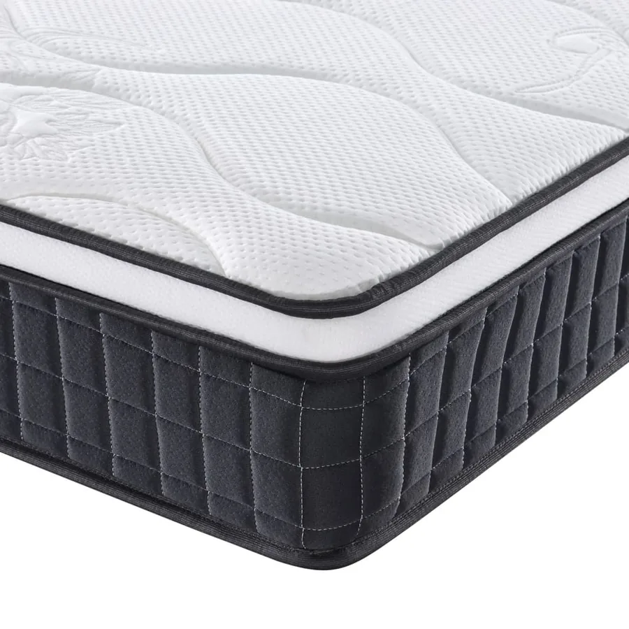 Matelas à ressorts Bonnell Moyen 80 x 200 cm Blanc - 6