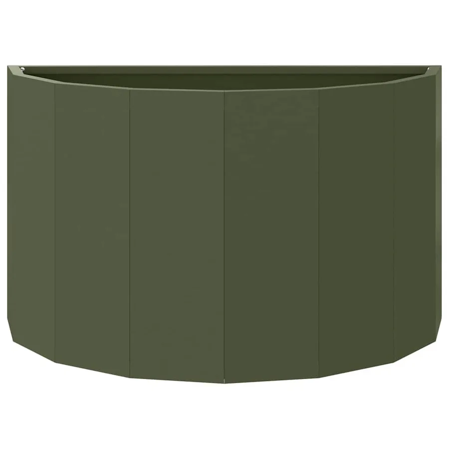 Jardinière Vert olive 60 x 30 x 35 cm Acier - 5