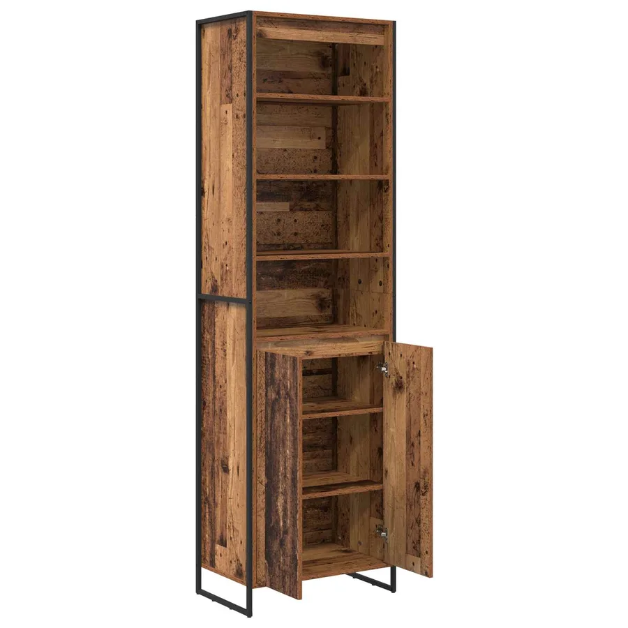 Armoires Hautes Bois Ancien 60 x 36 x 200 cm Bois d'ingénierie - 5