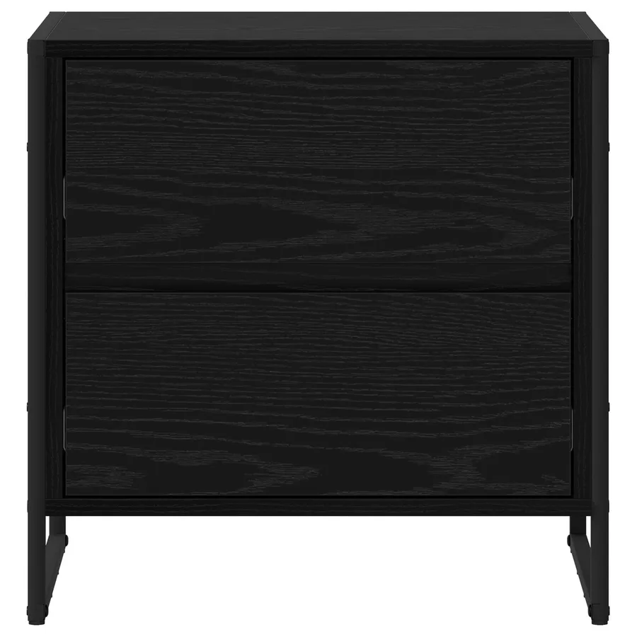Table de chevet avec tiroir 2 pcs Chêne noir 50 x 39,5 x 50 cm - 6