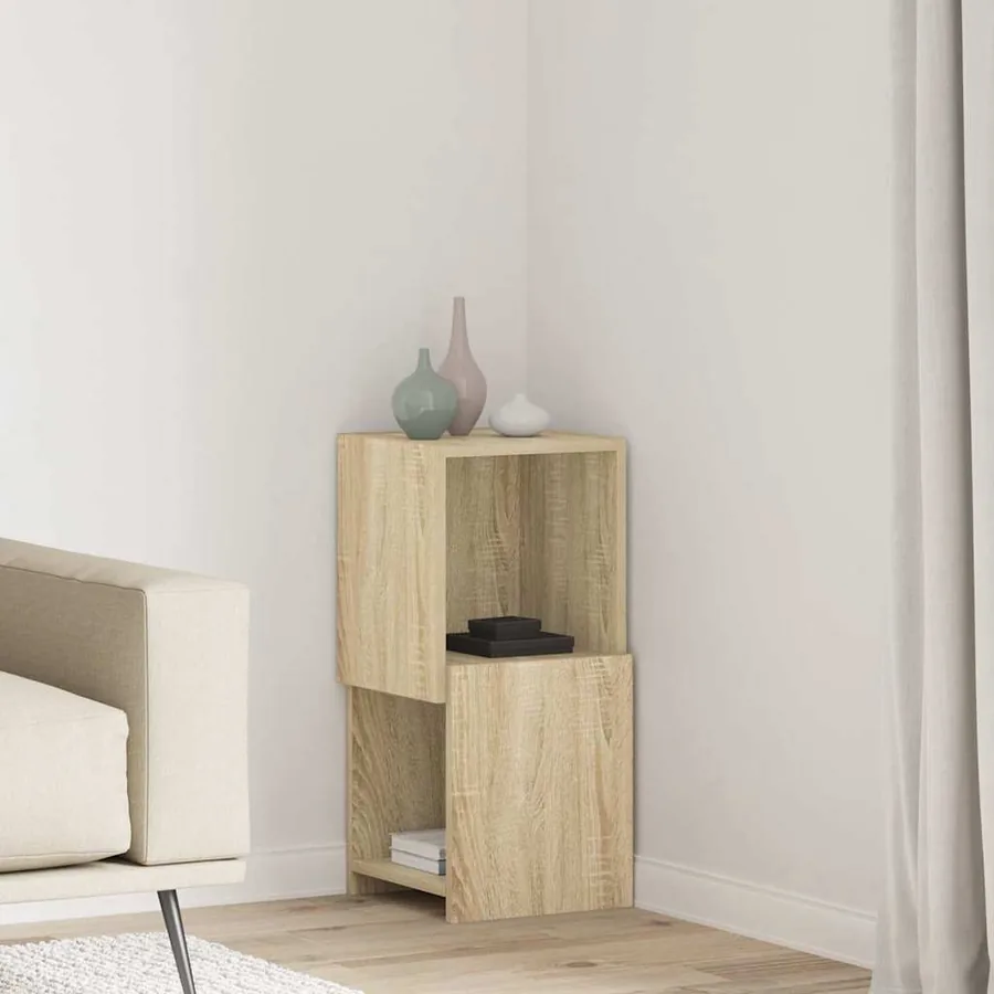 Meuble d'angle Chêne Sonoma 30,5x30x65cm Bois d'ingénierie