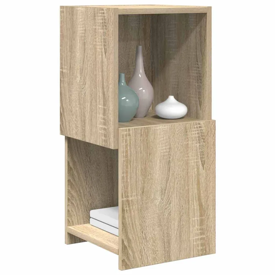 Meuble d'angle Chêne Sonoma 30,5x30x65cm Bois d'ingénierie - 3
