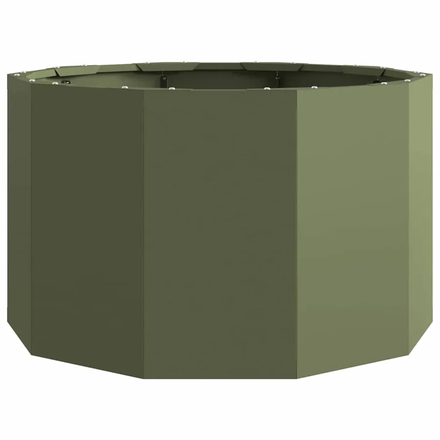 Jardinière Vert olive 60 x 60 x 35 cm Acier - 5