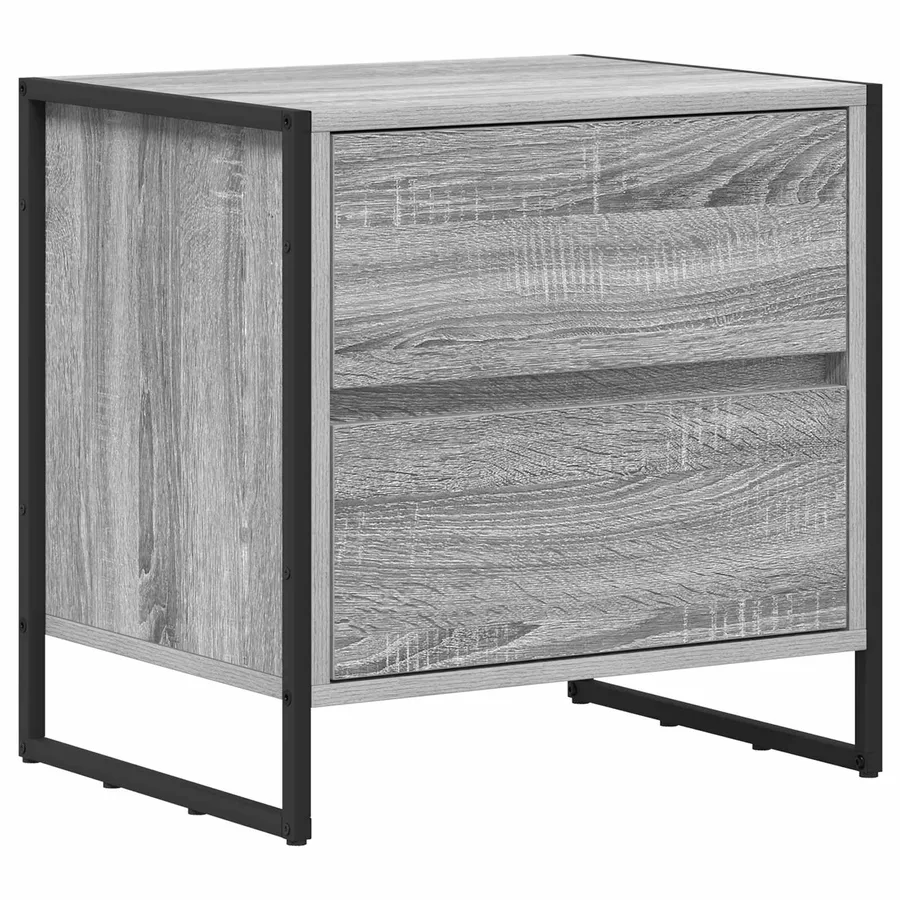 Table de chevet avec tiroir 2 pcs Gris Sonoma 50 x 39,5 x 50 cm - 5