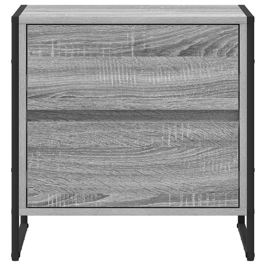 Table de chevet avec tiroir 2 pcs Gris Sonoma 50 x 39,5 x 50 cm - 6