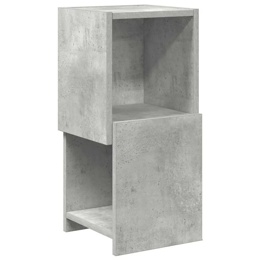 Meuble d'angle Gris béton 25,5x25x55cm Bois d'ingénierie - 2