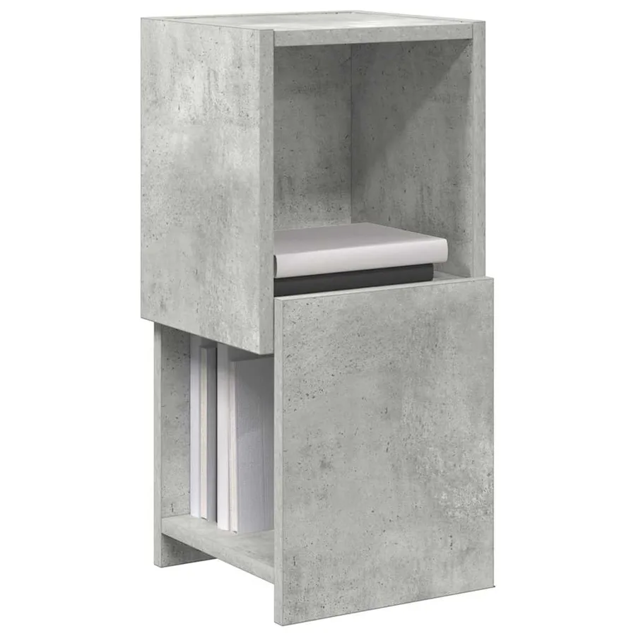 Meuble d'angle Gris béton 25,5x25x55cm Bois d'ingénierie - 3