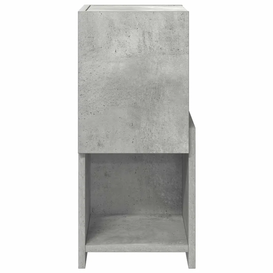 Meuble d'angle Gris béton 25,5x25x55cm Bois d'ingénierie - 6