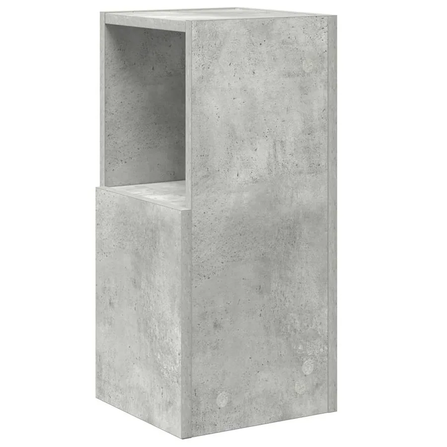Meuble d'angle Gris béton 25,5x25x55cm Bois d'ingénierie - 7