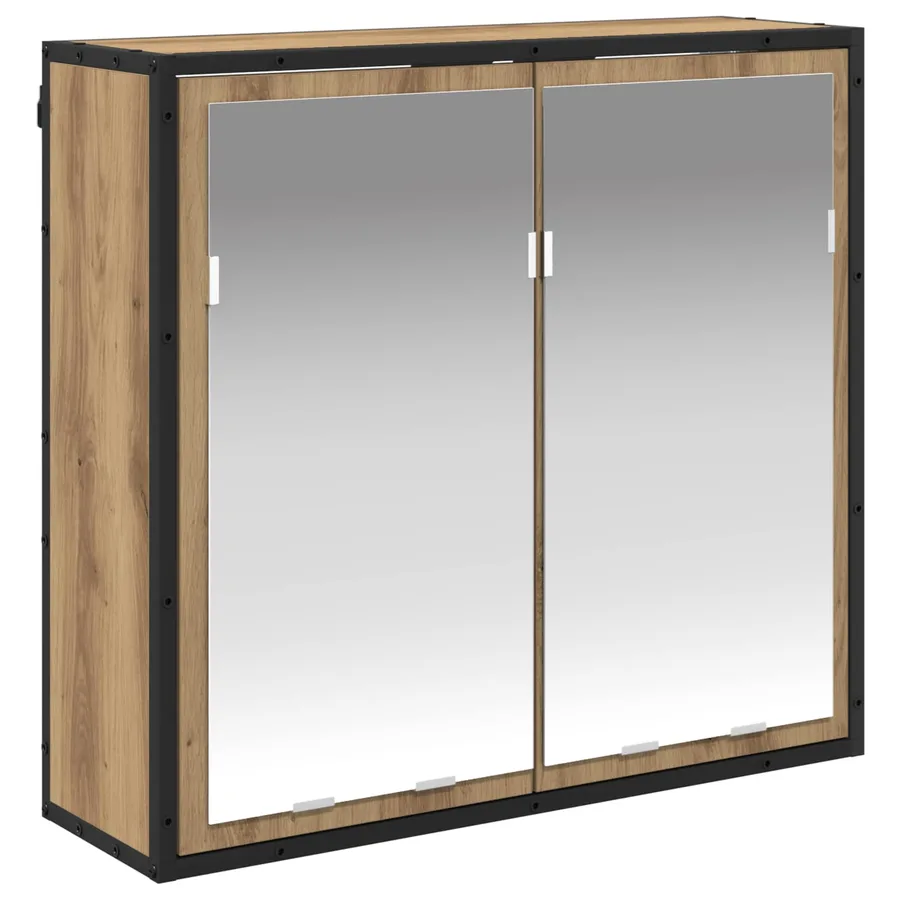 Ensemble de mobilier de salle de bain 4 pc Chêne artisanal - 6