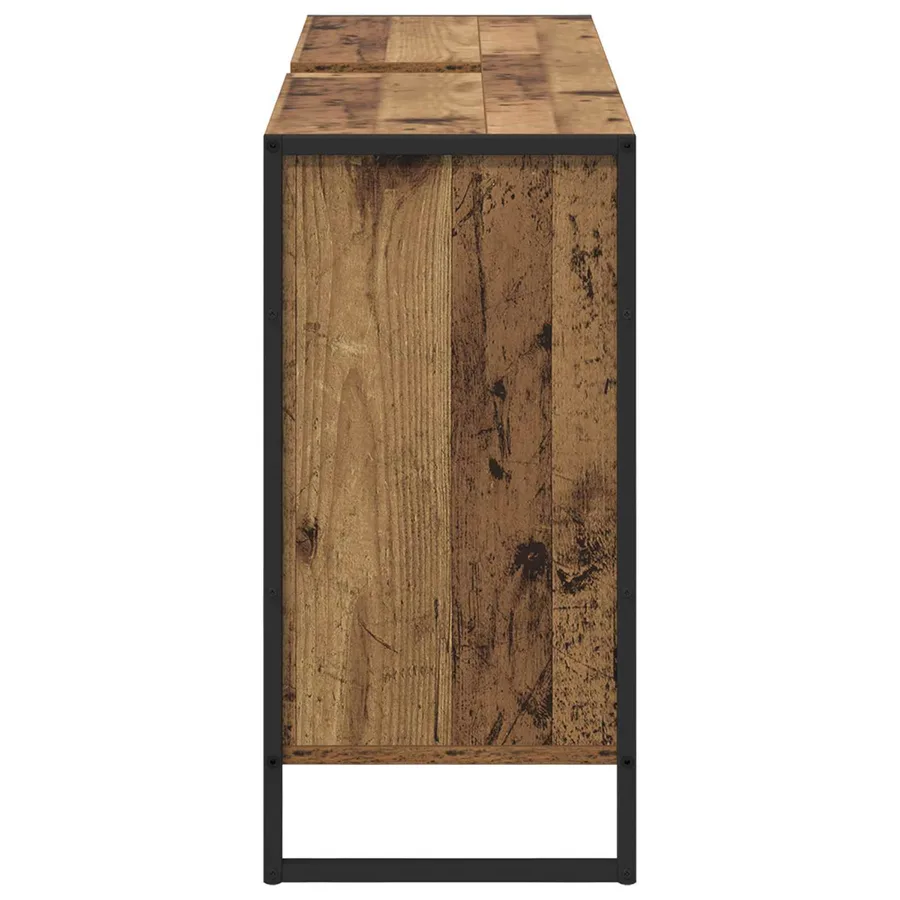 Cabinet de salle de bain avec porte Bois Ancien 90 x 30 x 60 cm - 7