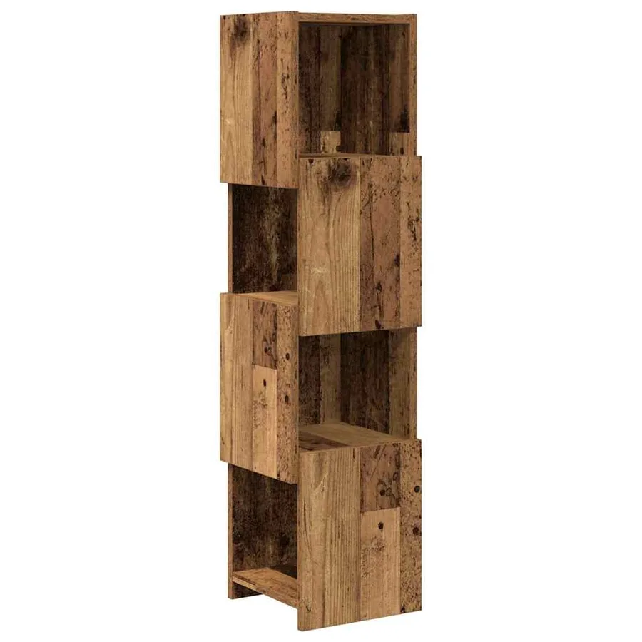 Meuble d'angle Bois ancien 25,5x25x102cm Bois d'ingénierie - 2