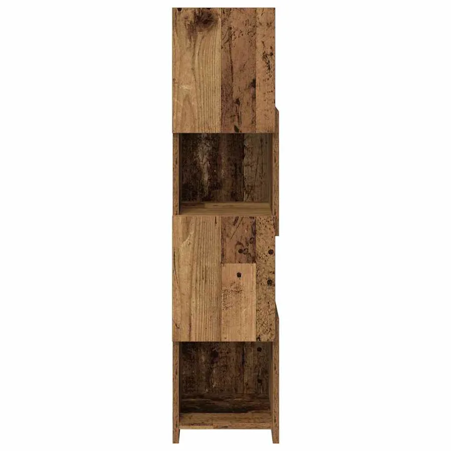 Meuble d'angle Bois ancien 25,5x25x102cm Bois d'ingénierie - 6