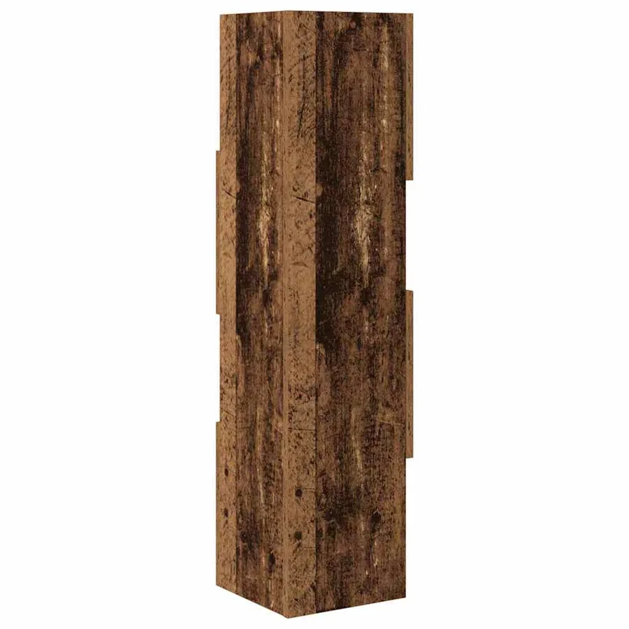 Meuble d'angle Bois ancien 25,5x25x102cm Bois d'ingénierie - 7