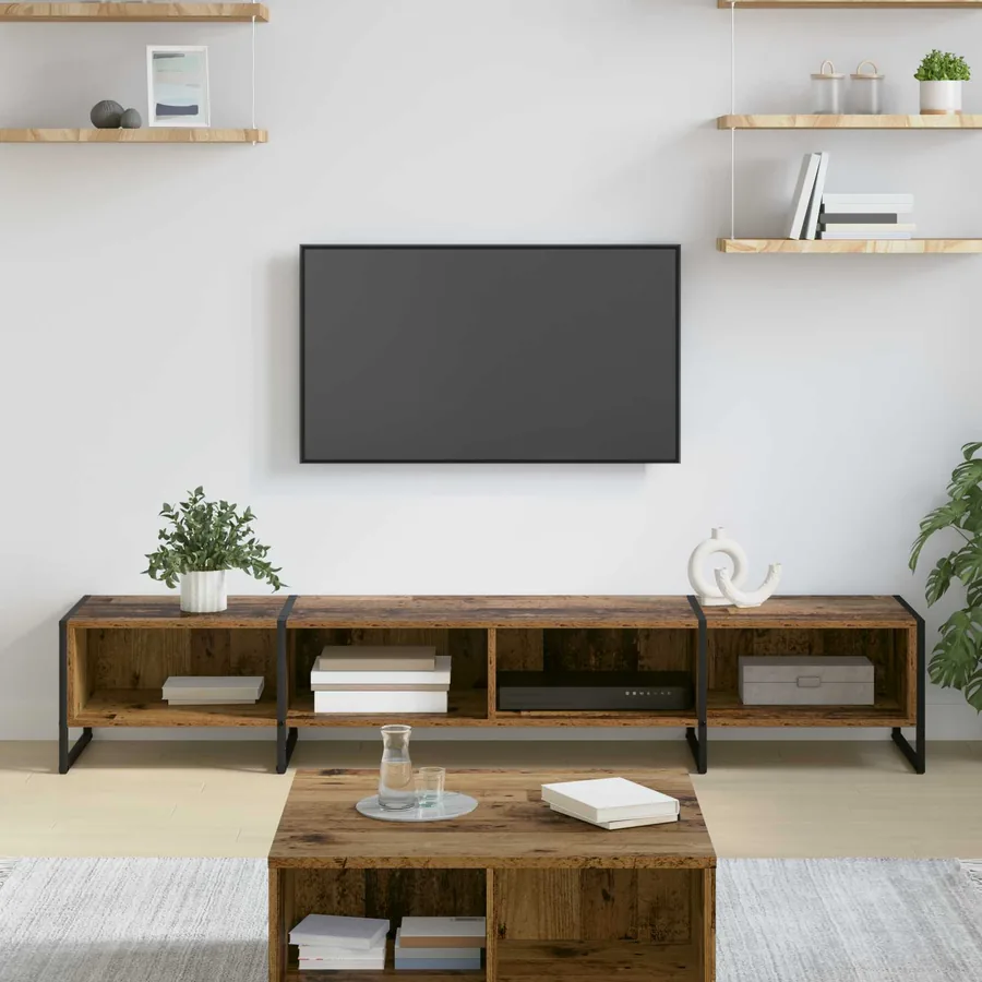 Meuble TV Bois Ancien 170,5 x 36 x 30,5 cm Bois d'ingénierie