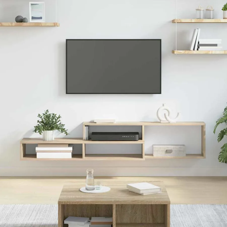 SupportmuralpourTV 150x25x28,5cm Bois d'ingénierie