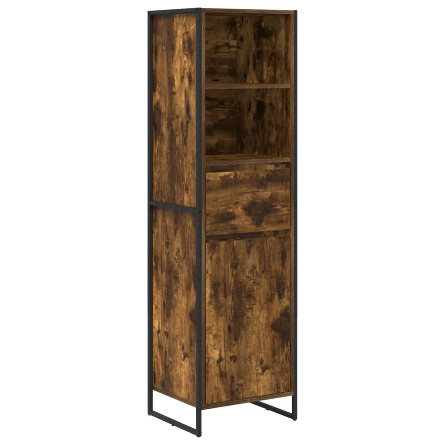 Bibliothèque Chêne Fumé 43 x 36 x 150.5 cm Bois d'ingénierie - 2