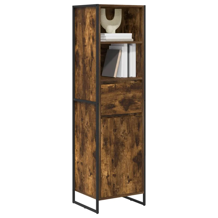 Bibliothèque Chêne Fumé 43 x 36 x 150.5 cm Bois d'ingénierie - 3