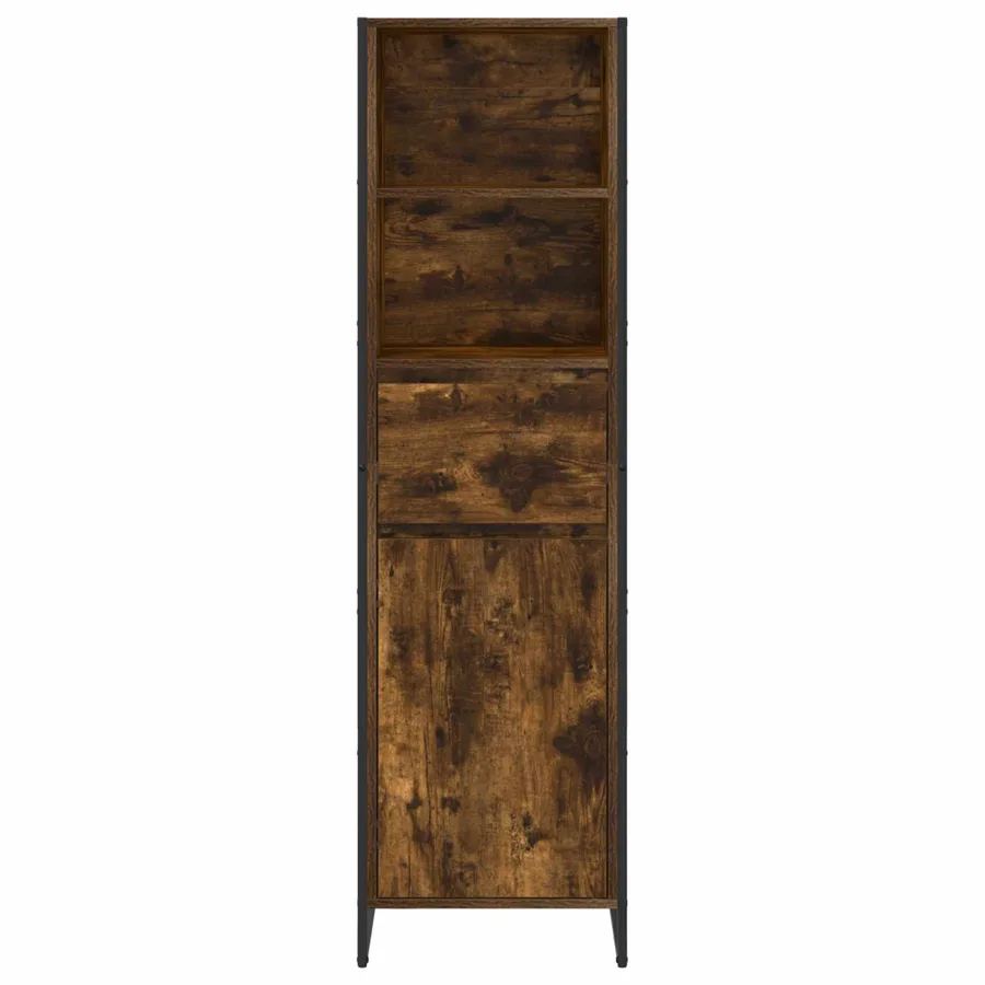 Bibliothèque Chêne Fumé 43 x 36 x 150.5 cm Bois d'ingénierie - 6